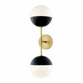 Mitzi 2 Light Wall Sconce H344102A-AGB/BK